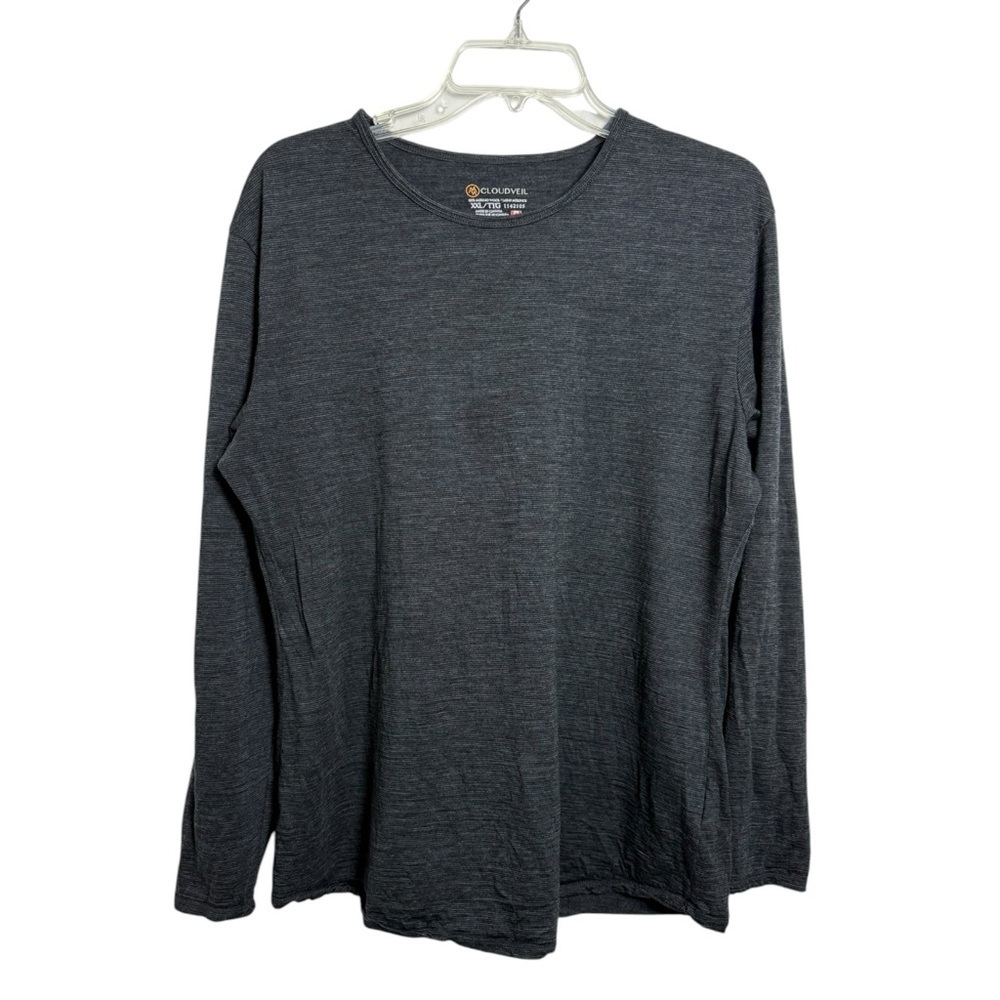 Cloudveil Merino Wool Long Sleeve Shirt Women’s Size XXL Grey Base Layer Top